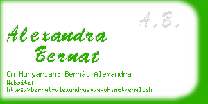 alexandra bernat business card